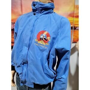 High Five, 50 "Happy Birthday Bugs" Sportswear USA Vtg 90's Jacket Blue Sz L #C
